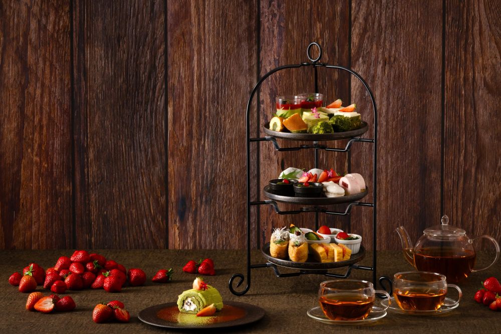 「いちご×ショコラ」アフタヌーンティーの前半イメージ