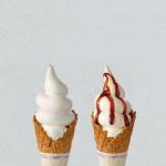 左から「ソフトクリーム(バニラ)」、「ソフトクリーム(プリン)」イメージ