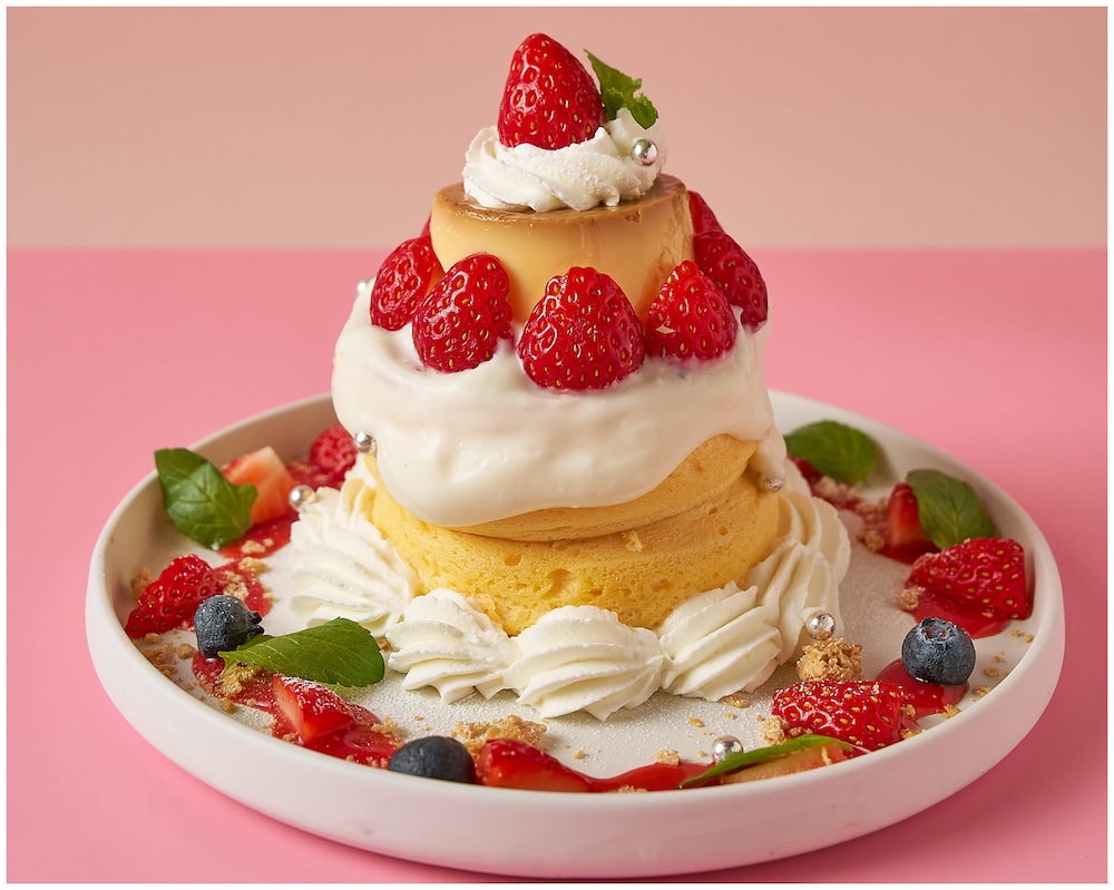 「いちごのキャンドルタワーパンケーキ」税込み1,925円