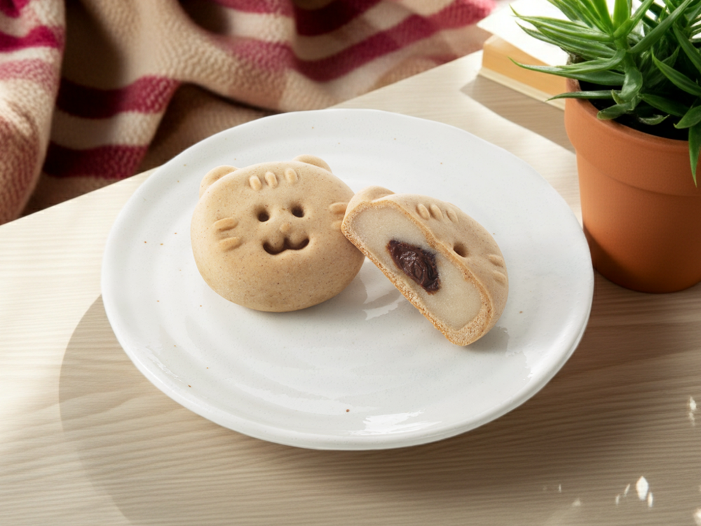 和菓子の「あわしま堂」、愛媛県産はだか麦を使ったお饅頭 「ねこのむぎちゃん」が1/4から再登場！