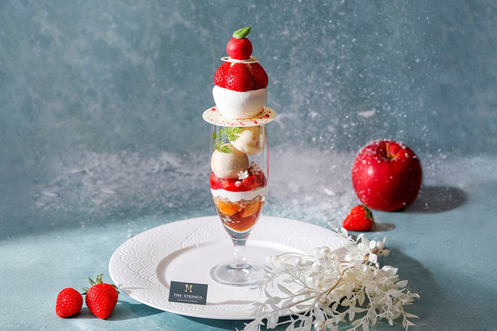 「りんご&いちごの白雪パフェ」イメージ