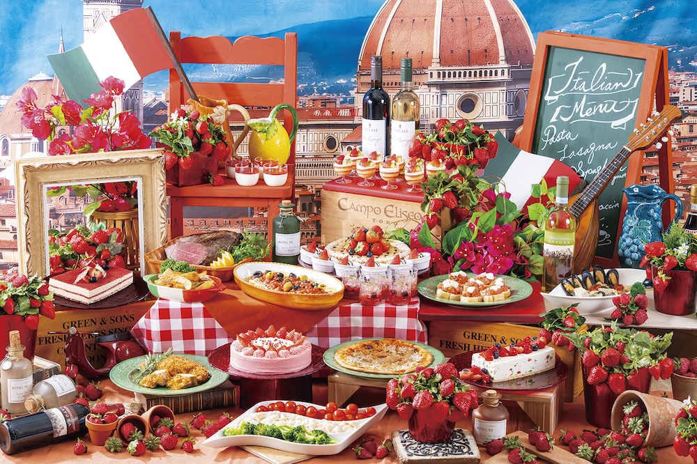 「心躍るイタリアの美食×ストロベリースイーツ」イメージ