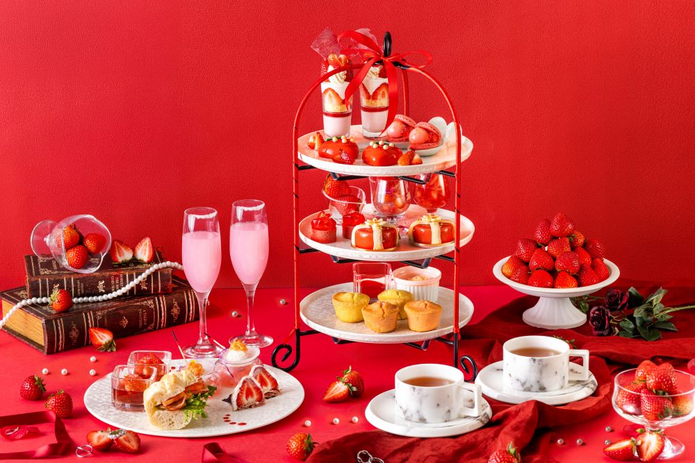 「あまりん&べにたま ストロベリーアフタヌーンティー」イメージ