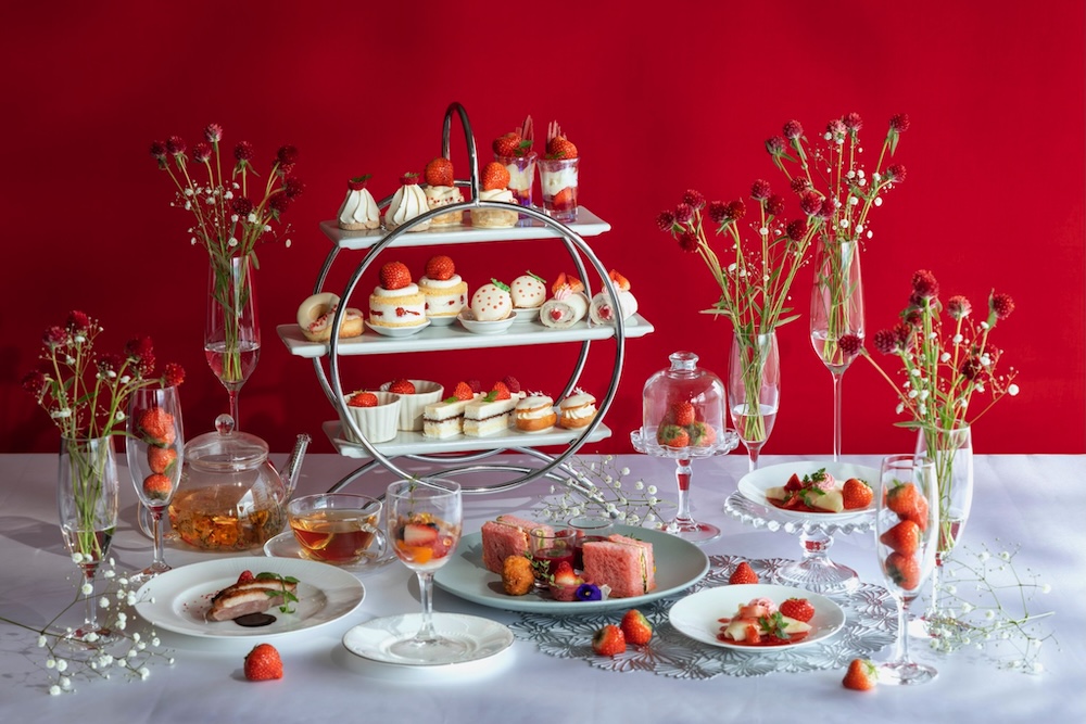 「あまおう苺アフタヌーンティーセット ~雪どけストロベリー~」イメージ