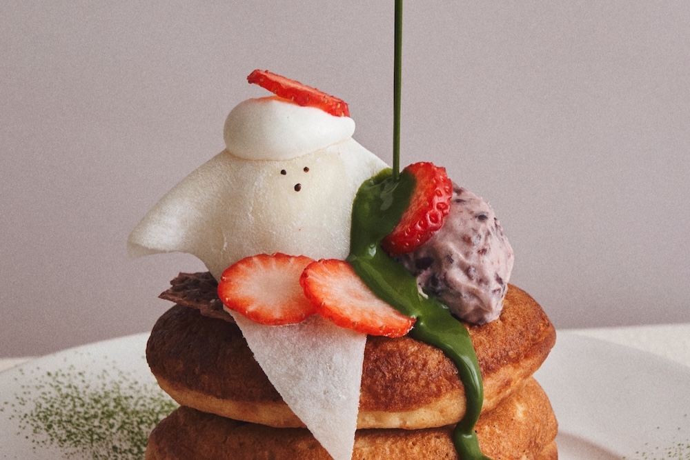 「いちごとあん生クリームのニューイヤーパンケーキ」イメージ