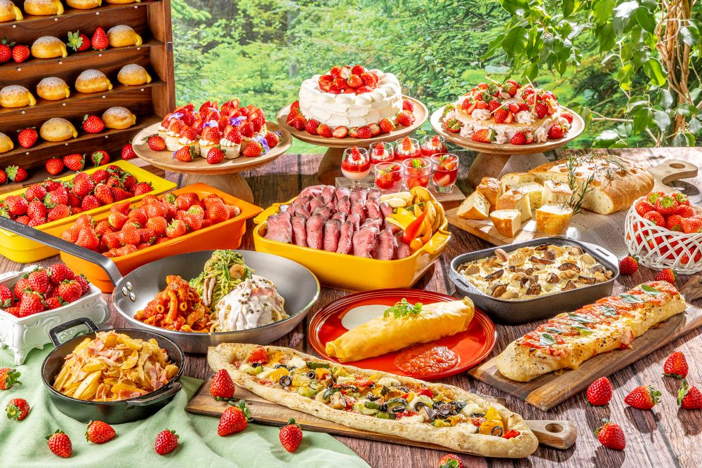 「旬のいちごと生パスタを楽しむイタリアンビュッフェ」イメージ