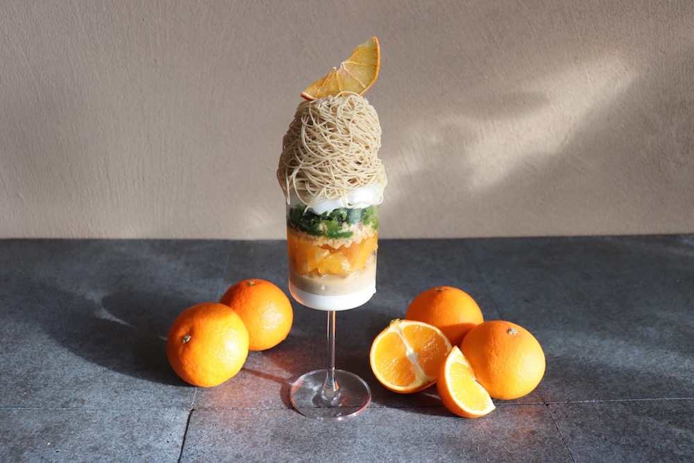 「和栗と季節の果物パフェ～紅まどんな～」イメージ