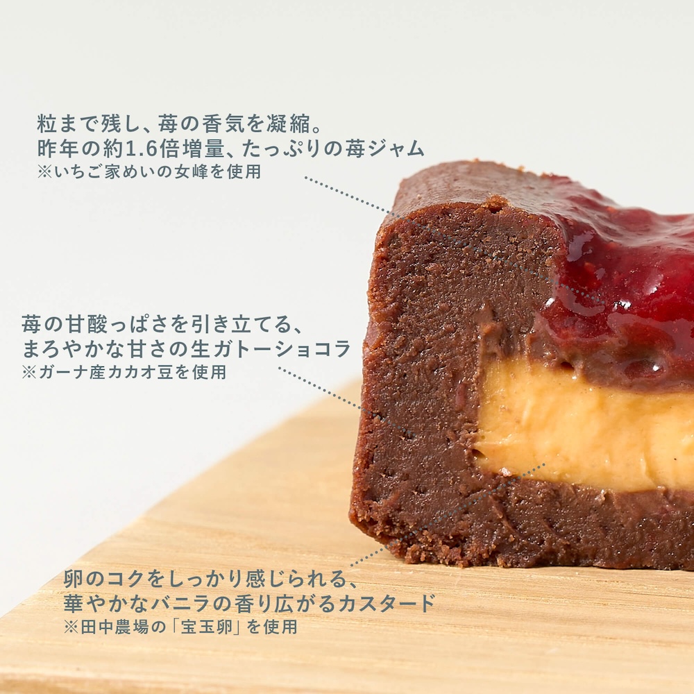 「苺の生ガトーショコラ -いちご家めい-」イメージ