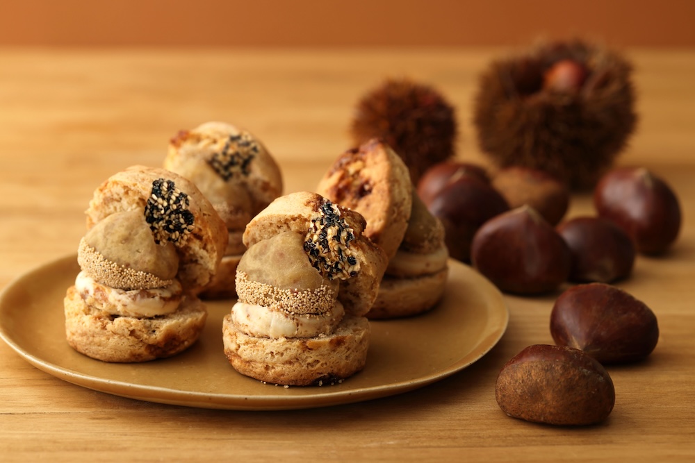 「『笠間の栗』の栗きんとんスコーンサンド」イメージ