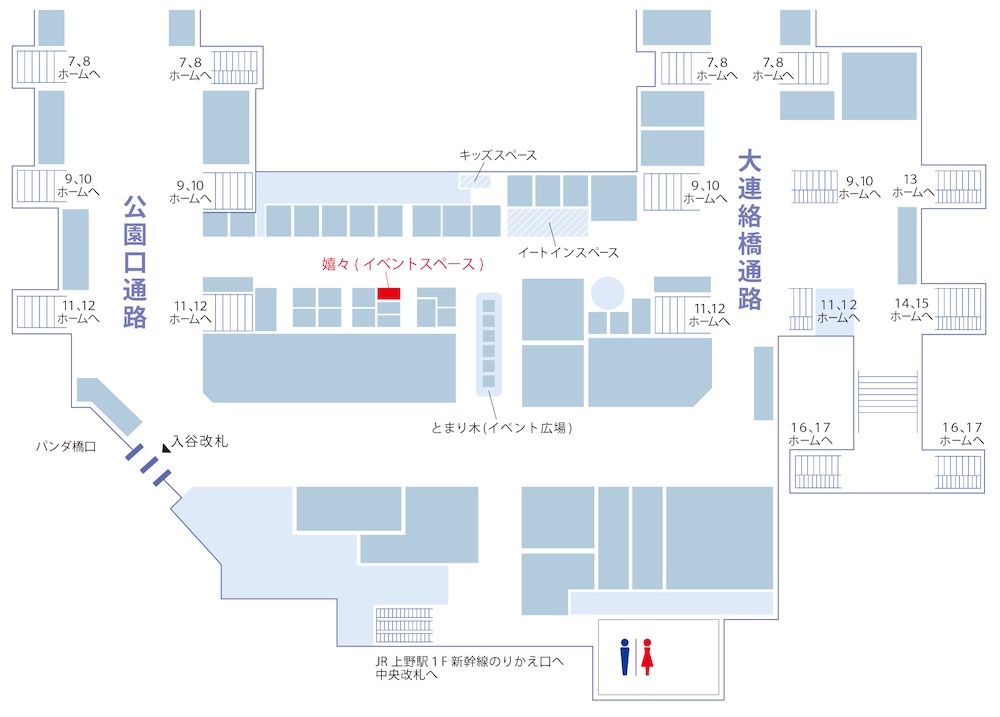 「デセール・シュー」ポップアップストアのマップビジュアル