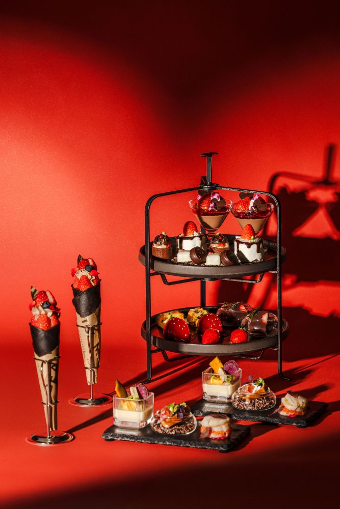 「いちごバレンタインアフタヌーンティー～Rouge et Noir～」イメージ