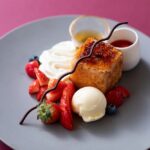 「苺と自家製パンのフレンチトースト」税込み3,500円(サービス料含む)