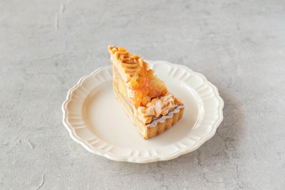 「金柑とパイナップルの塩キャラメルタルト」イメージ