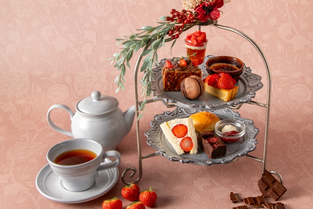 「苺とショコラのアフタヌーンティー」イメージ
