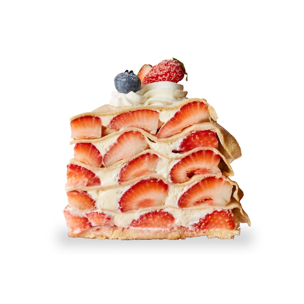 「栃木県産いちごのミルクレープ～とちあいか使用～」お茶付き・税込み2,178円