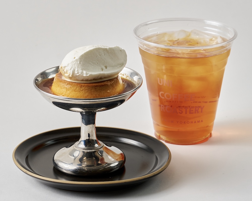 「＜Bセット＞アイスティー ＋ かためのプリン」税込み1,000円