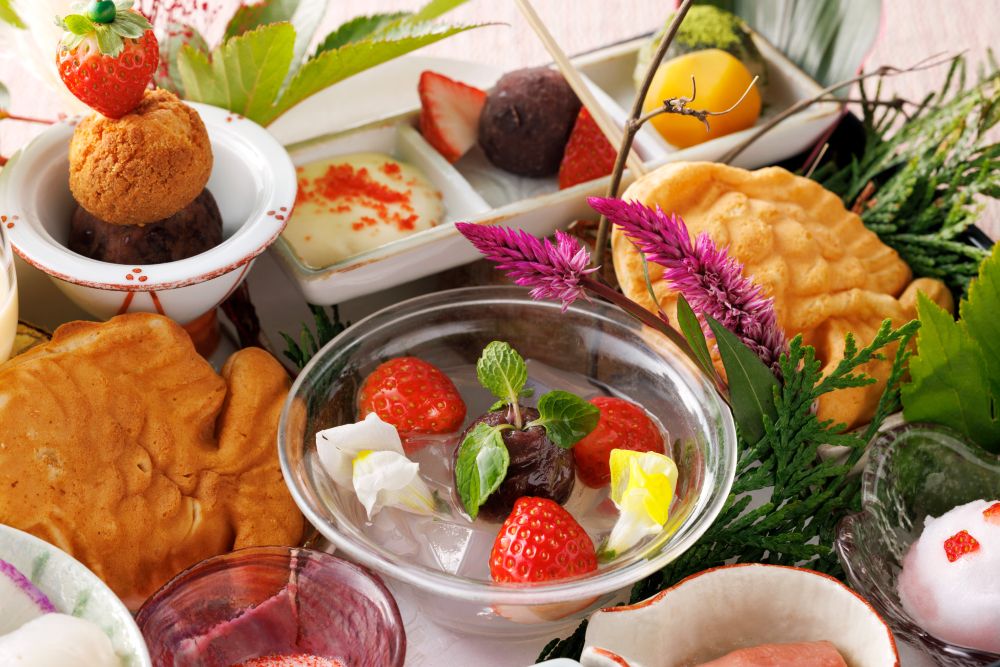 「和のアフタヌーンティー 箱庭～苺ICHIGO～」イメージ