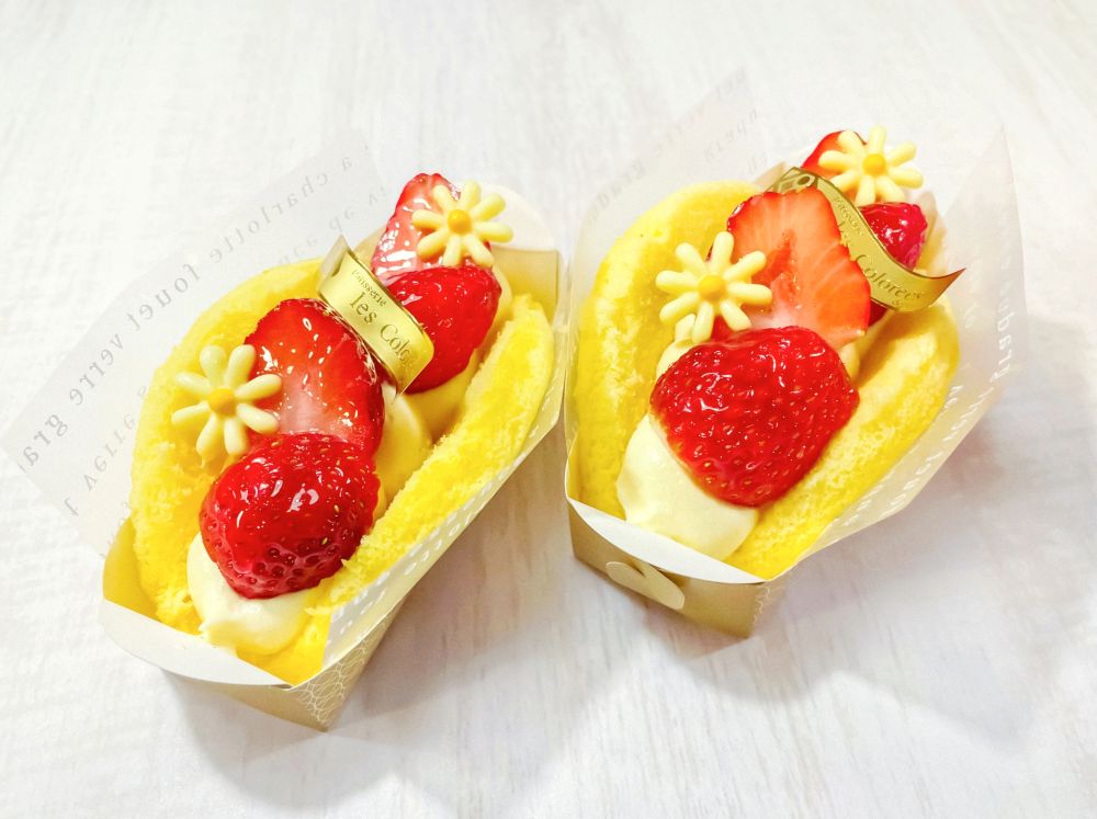 「パティスリーレコロレ」にて販売する「あまりんオムレット」税込み864円