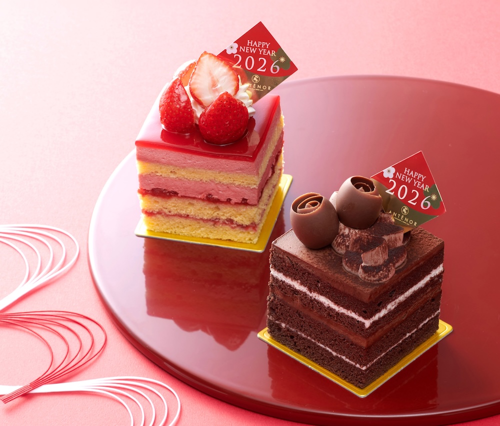 左から「迎春フレーズ・ルージュ」、「迎春ショコラ」