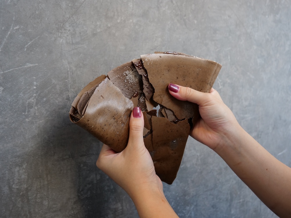 「クレープとエスプレッソと～れいわ～」ショコラ生地を使ったメニューのイメージ