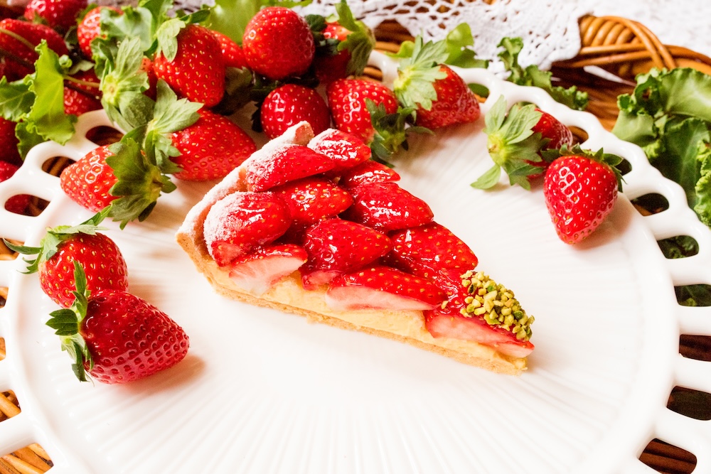 通年販売の「イチゴのタルト」ピース・税込み1,360円