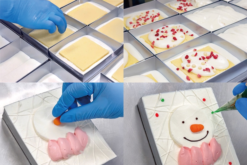 「ホワイトチョコムースの雪だるま」1,500円