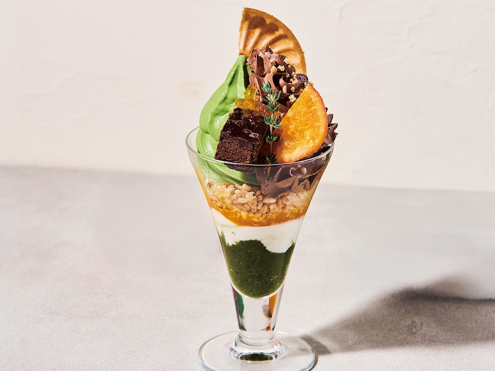 「柑橘とショコラの抹茶パフェ」イメージ