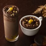 「オランジュショコララテ(アイス・ホット)」税込み680円