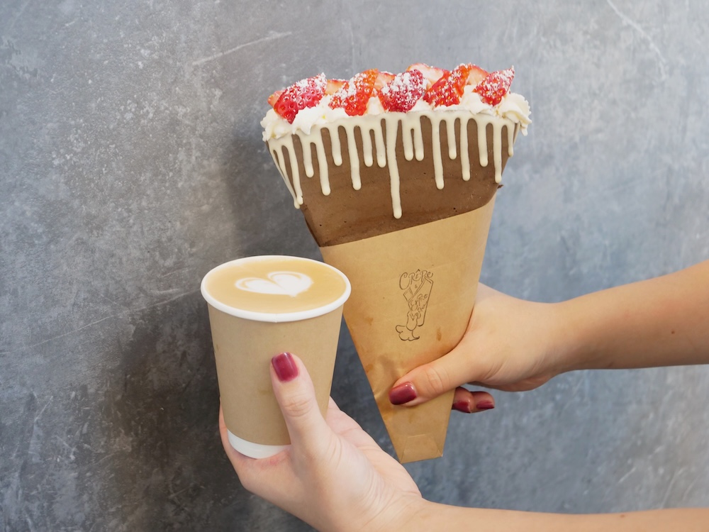 「クレープとエスプレッソと～れいわ～」ショコラ生地を使ったメニューのイメージ