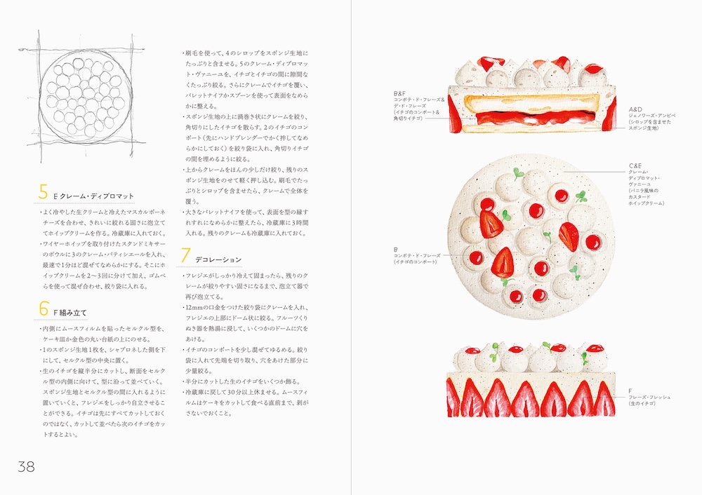 スイーツレシピ本「食感で組み立てる 新しいフランス菓子」イメージ