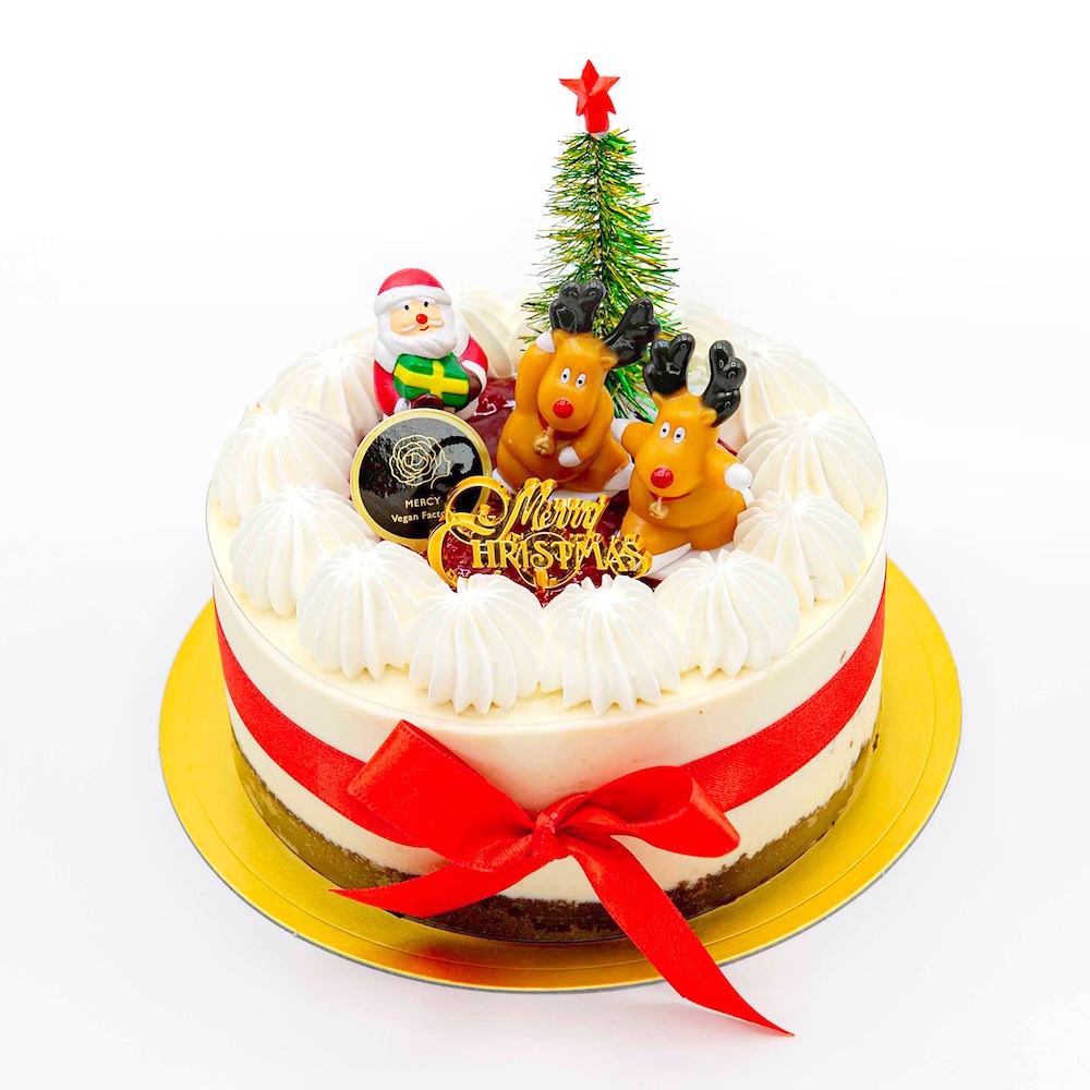 「デコレーションホワイトムースのクリスマスケーキ(4号)」税込み4,860円