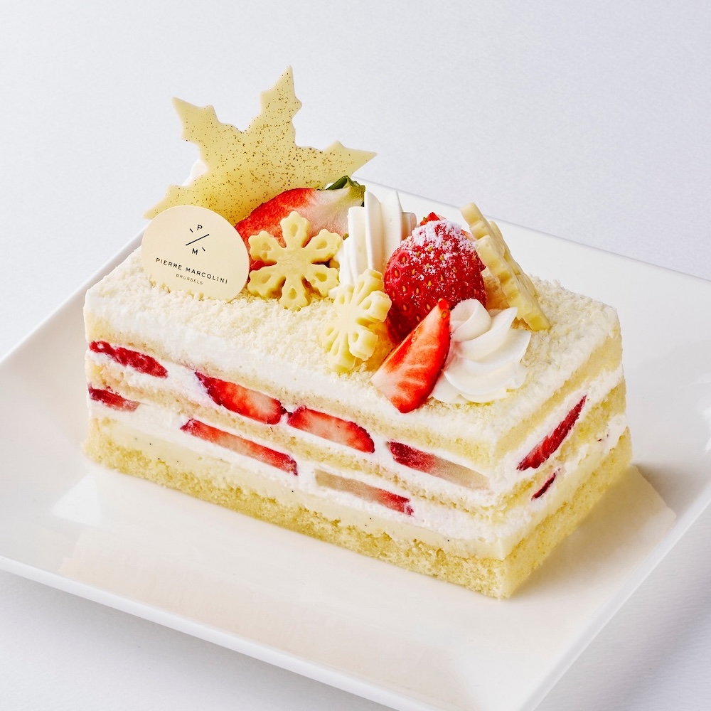 「ピエール マルコリーニ」の「ショートケーキ ショコラ ブラン ノエル」2,160円