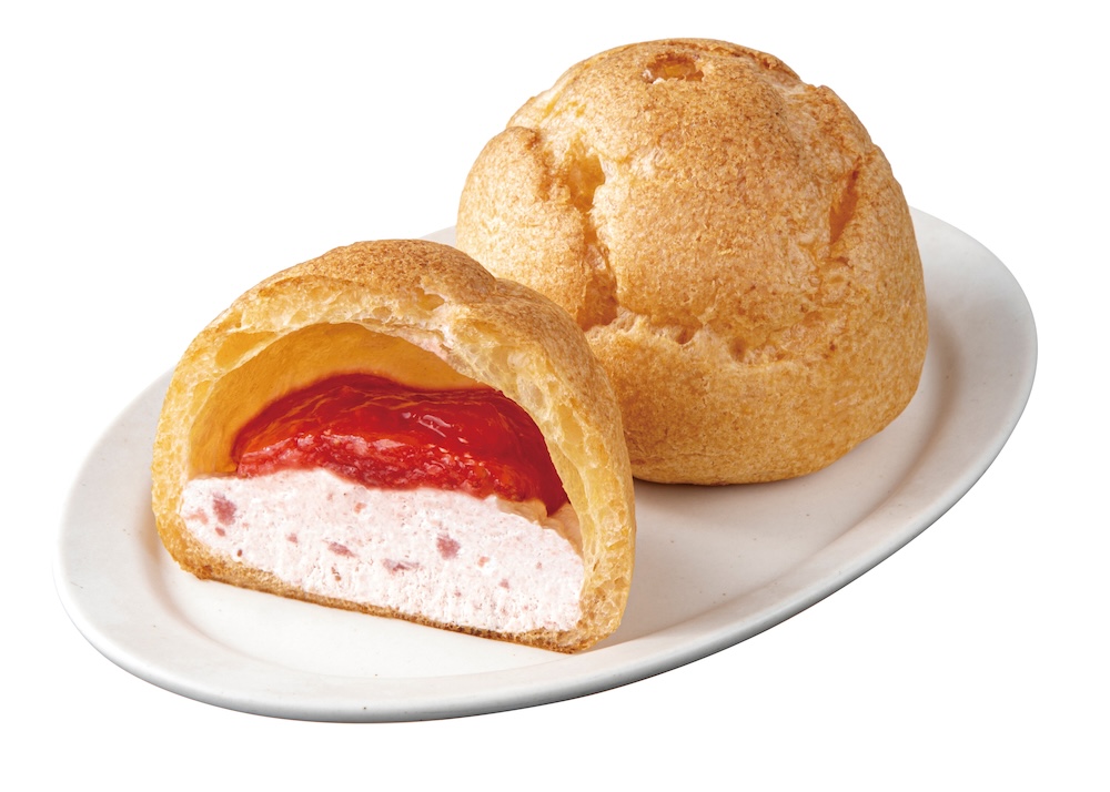 2026年1月6日より発売される「いちごのダブルシュークリーム」税込み237円