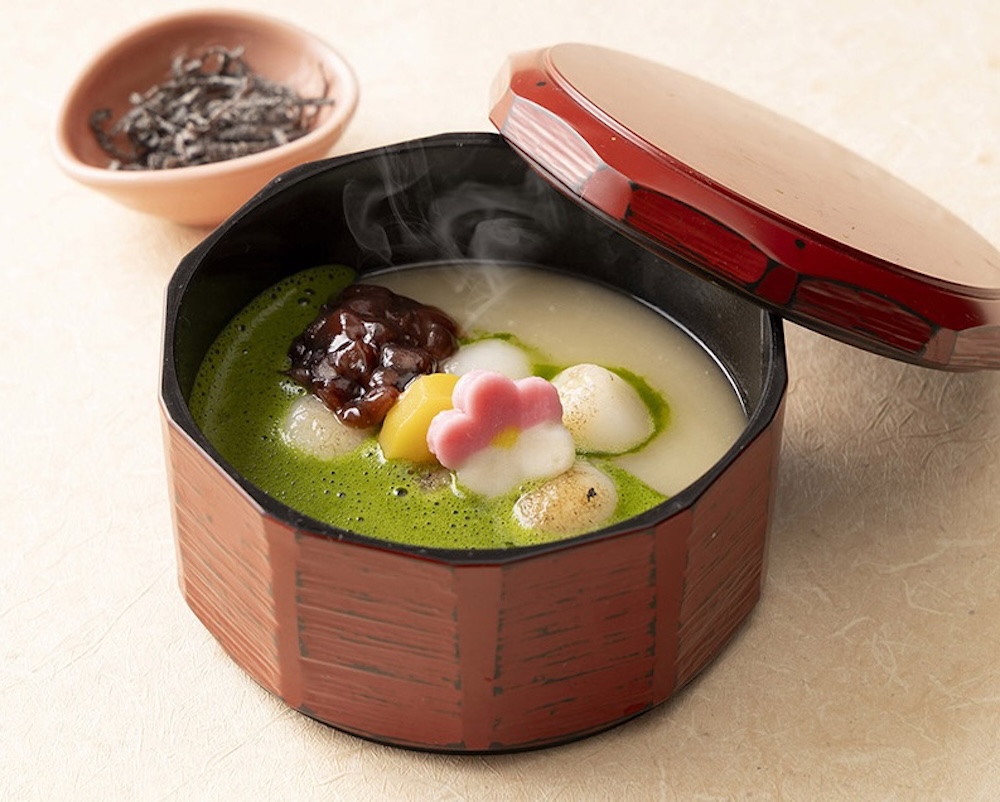 小町通り店限定「抹茶餡の炙り白玉しるこ」税込み1,000円