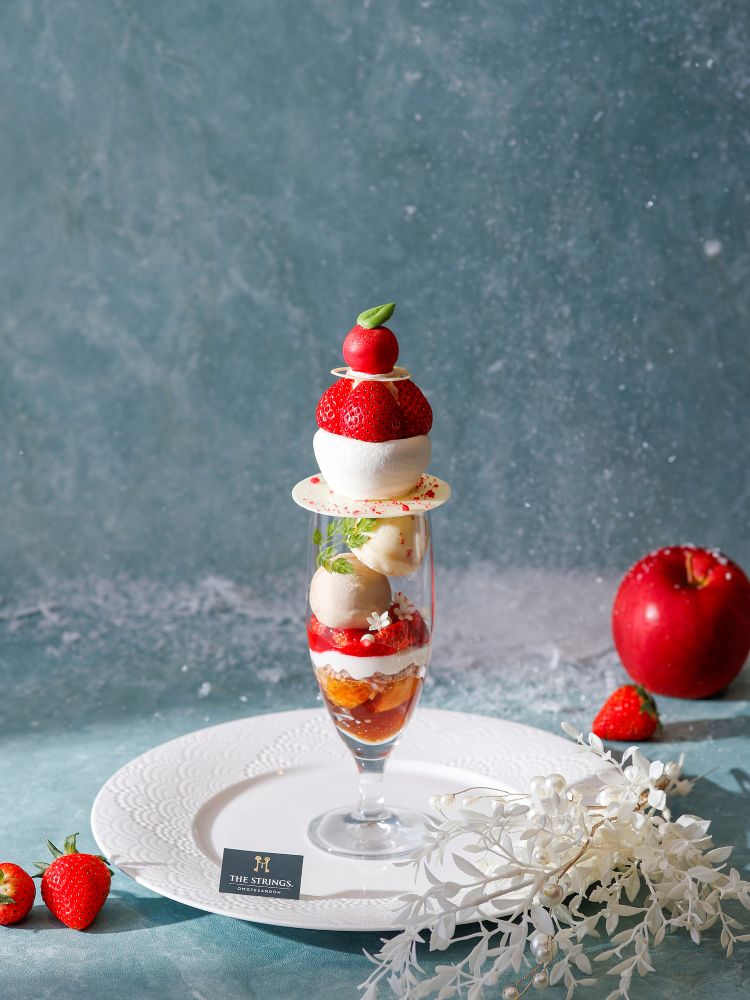 「りんご&いちごの白雪パフェ」イメージ