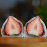 「菓匠幹栄×CafeLatte57℃」にて販売する「あまりん大福」税込み830円