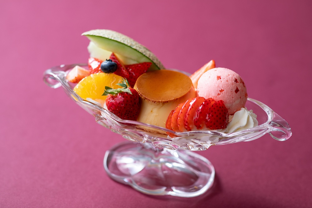 「苺のプリン・ア・ラ・モード」税込み3,600円