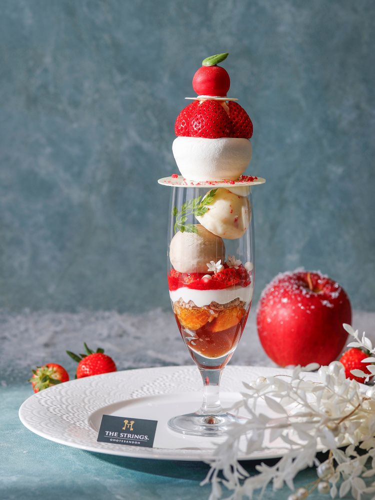 「りんご&いちごの白雪パフェ」イメージ