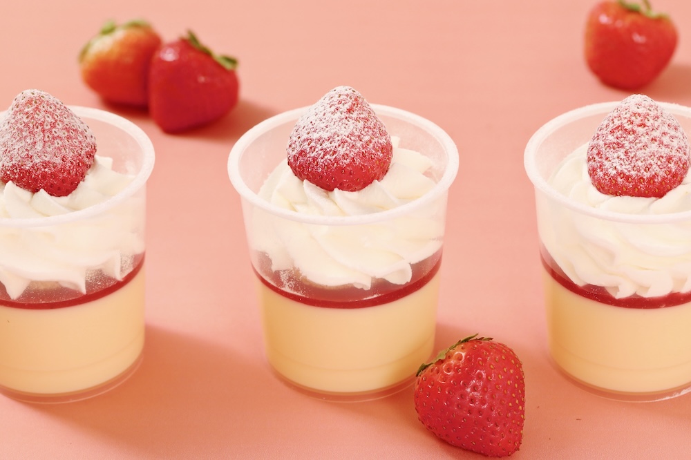 「苺のショートケーキプリン」税込み600円