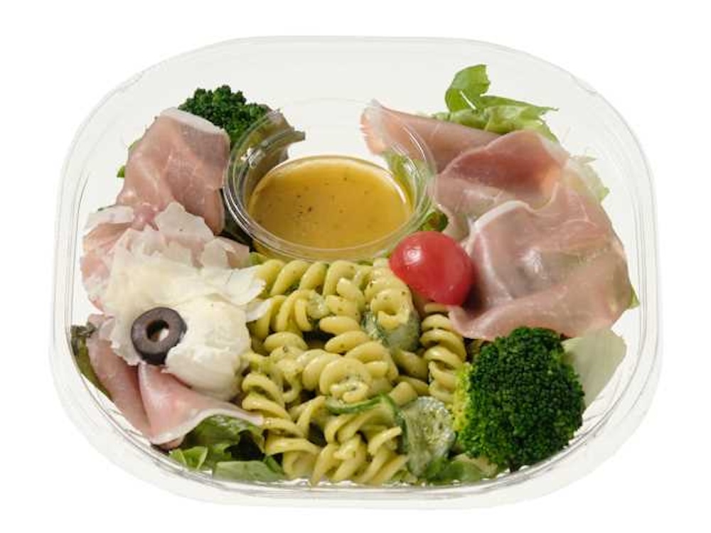 「ハムとチーズのバジルサラダ」税込み645円