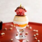 1月に販売する「ぷるプリンアラモード」税込み900円(サービス料含む)
