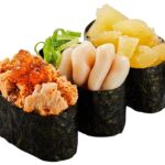 「3種の冬ネタ軍艦三昧」税込み290円