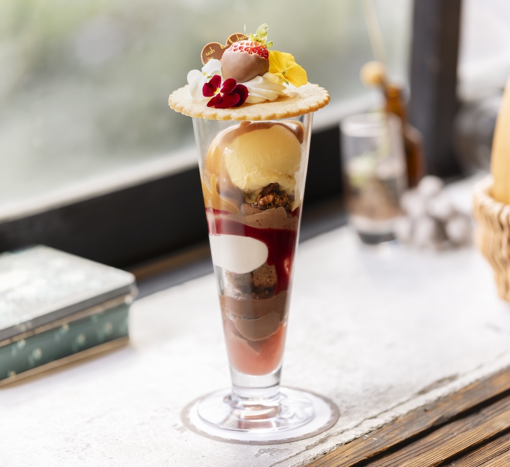 1月26日に提供される「エクチュア」の近鉄本店限定「ショコラ キャラメル ルージュ」2,475円