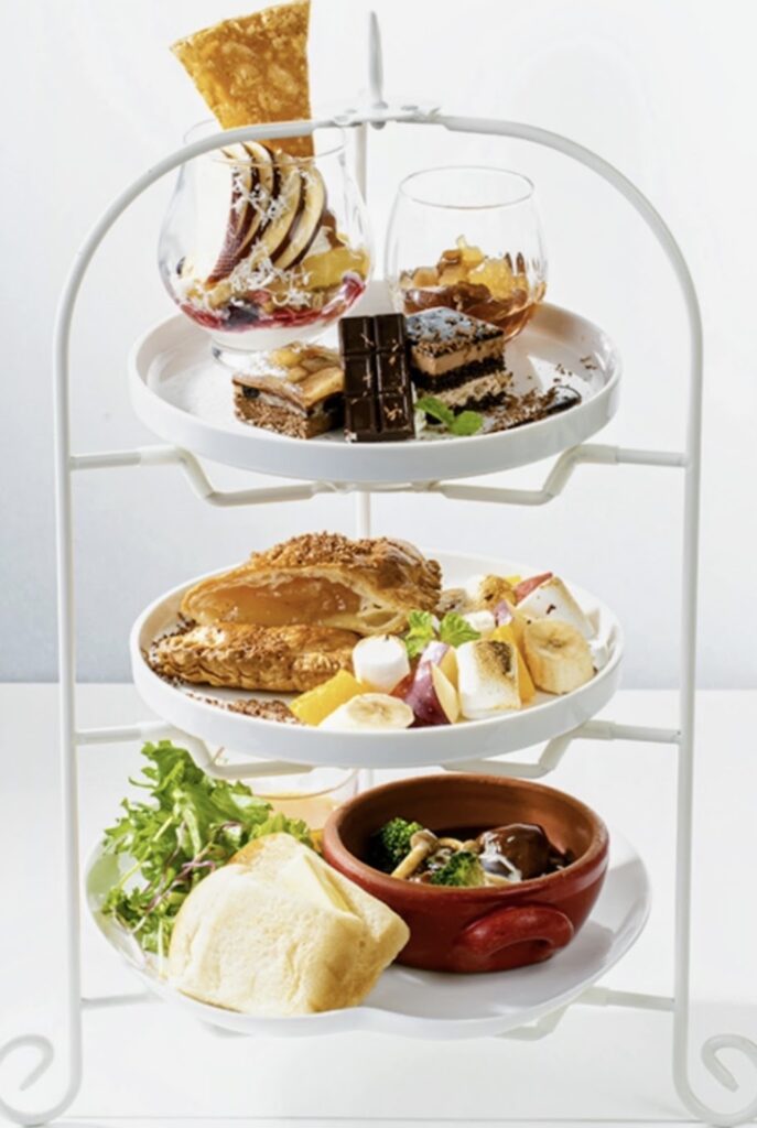 「りんごとチョコのアフタヌーンティー」イメージ