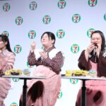 実食中のきりやはるかさん、あんりさん、田辺智加さん