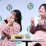 実食するきりやはるかさん、あんりさん