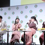 左から、俳優の綱啓永さん、ぼる塾のきりやはるかさん、あんりさん、田辺智加さん