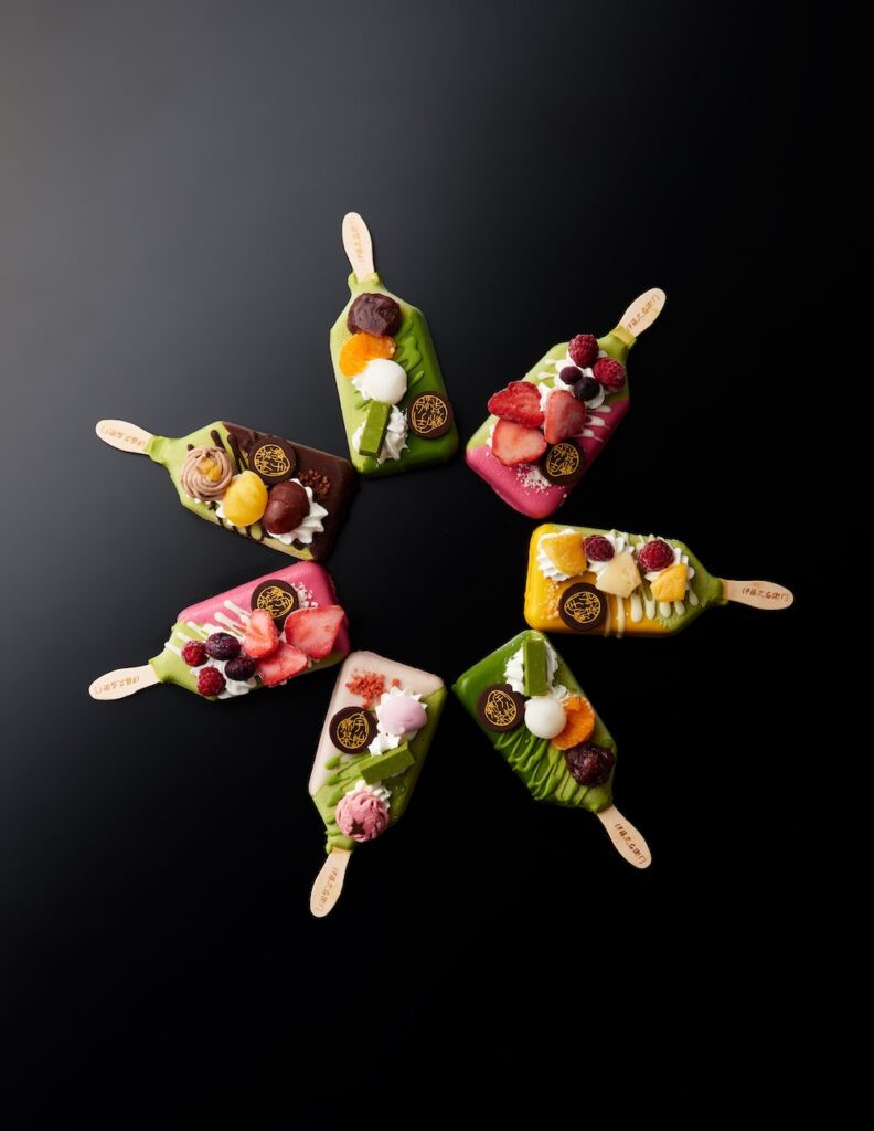 抹茶スイーツ宇治茶「伊藤久右衛門」の「抹茶パフェアイスバー 5本入」税込み4,490円