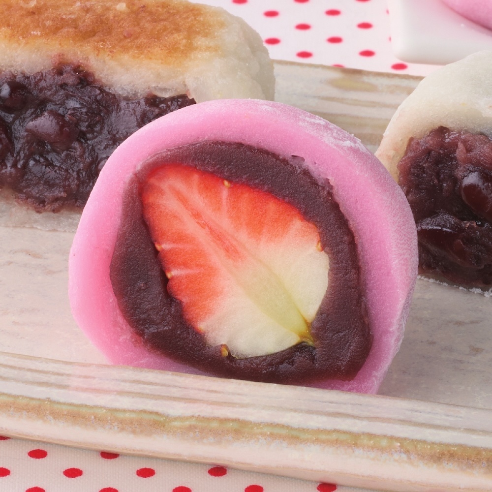 「白州名水大福 苺」税込み162円