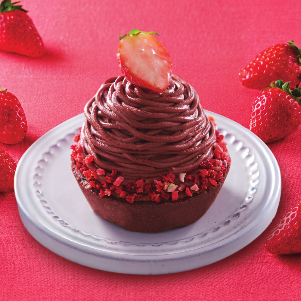 「自社農園苺のショコラモンブラン」税込み604円